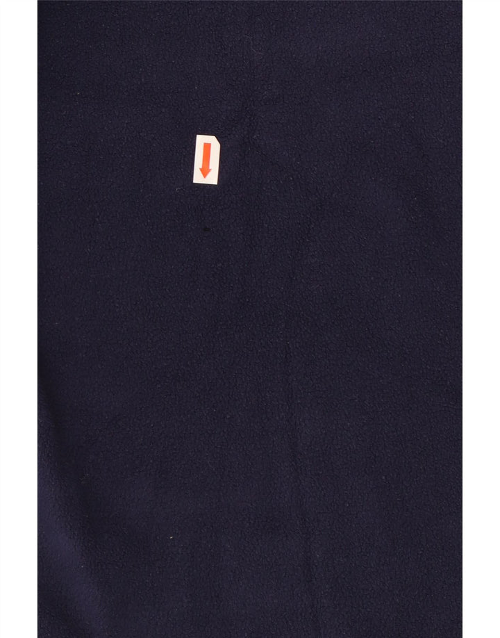 Kappa Ανδρικό φερμουάρ Fleece Jumper Μεγάλο Navy Blue Polyester
