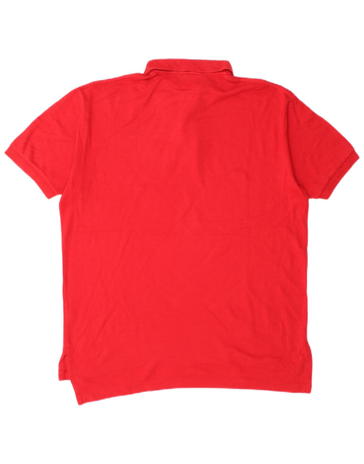Polo Ralph Lauren Ανδρικό πουκάμισο polo, μεσαίο κόκκινο βαμβακερό