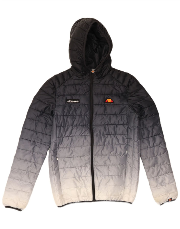 ELLESSE Ανδρικό μπουφάν με κουκούλα UK 34 XS Navy Blue Colorblock Πολυεστέρας