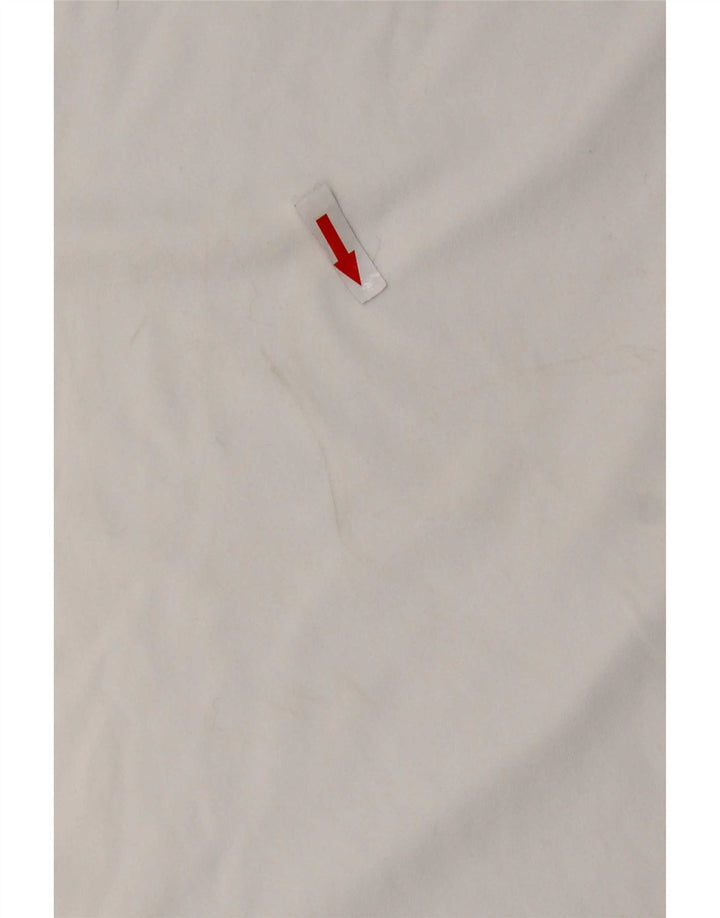 Ανδρικό γραφικό μπλουζάκι Nike Top UK 39/40 μεσαίο λευκό έγχρωμο πολυεστέρας