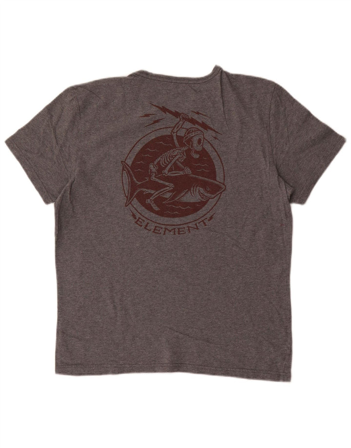 Element Ανδρικό γραφικό T-Shirt Top Small Grey