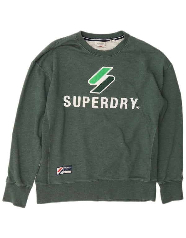 Ανδρικό φούτερ Superdry Graphic Loose Fit Jumper XS Πράσινο βαμβακερό