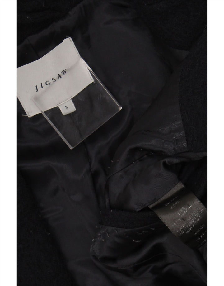 JIGSAW Mens Overcoat UK 36 Small Navy Blue Wool