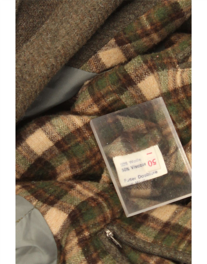 Vintage Ανδρικό Utility Μπουφάν IT 50 Large Khaki Wool