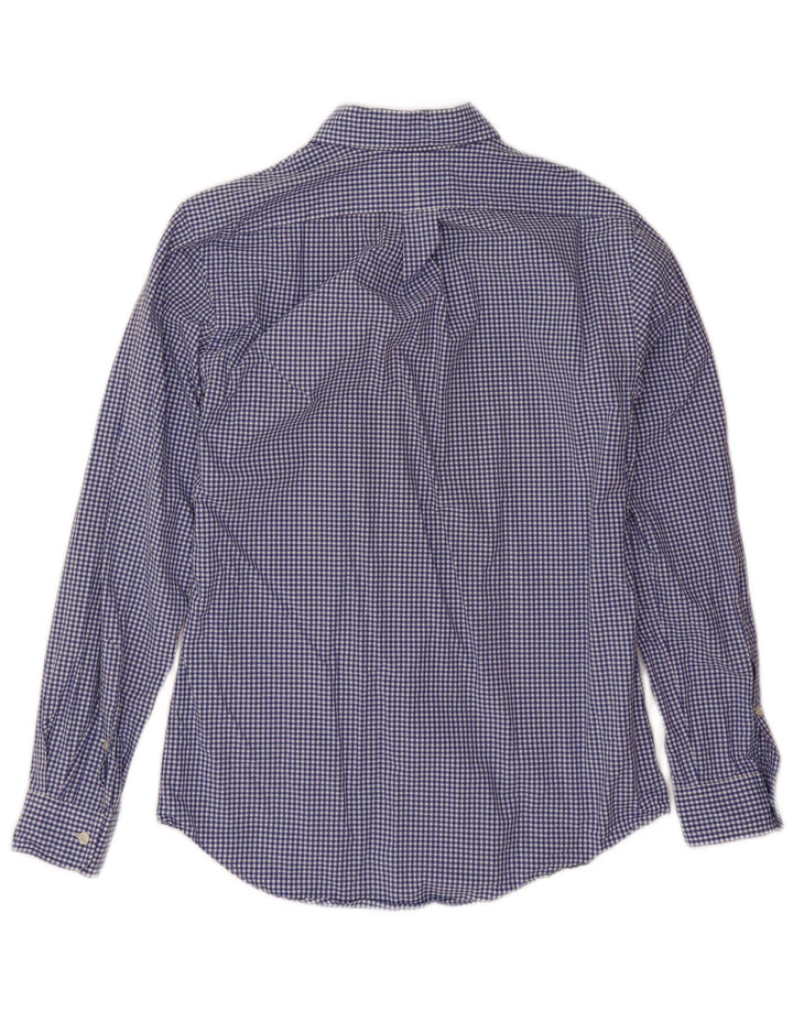 Ανδρικό πουκάμισο Ralph Lauren Slim Fit Medium Blue Gingham Cotton