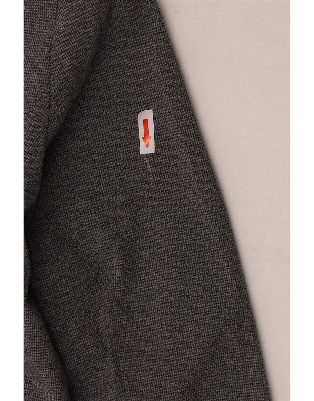 Zara Γυναικείο μπουφάν μπλέιζερ με 1 κουμπί EU 38 Small Grey Houndstooth Πολυεστέρας