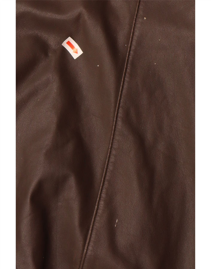 VINTAGE Ανδρικό Δερμάτινο Μπουφάν IT 48 Δερμάτινο Μεσαίο Καφέ