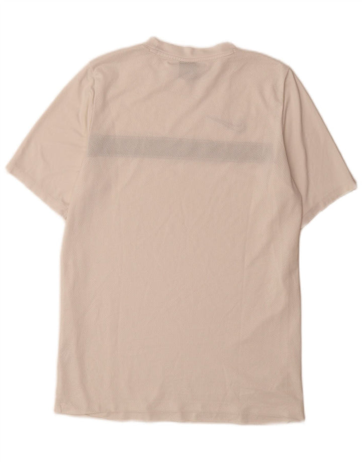 Ανδρικό T-Shirt Nike Dri Fit Τοπ μεσαίου λευκού χρώματος πολυεστέρας
