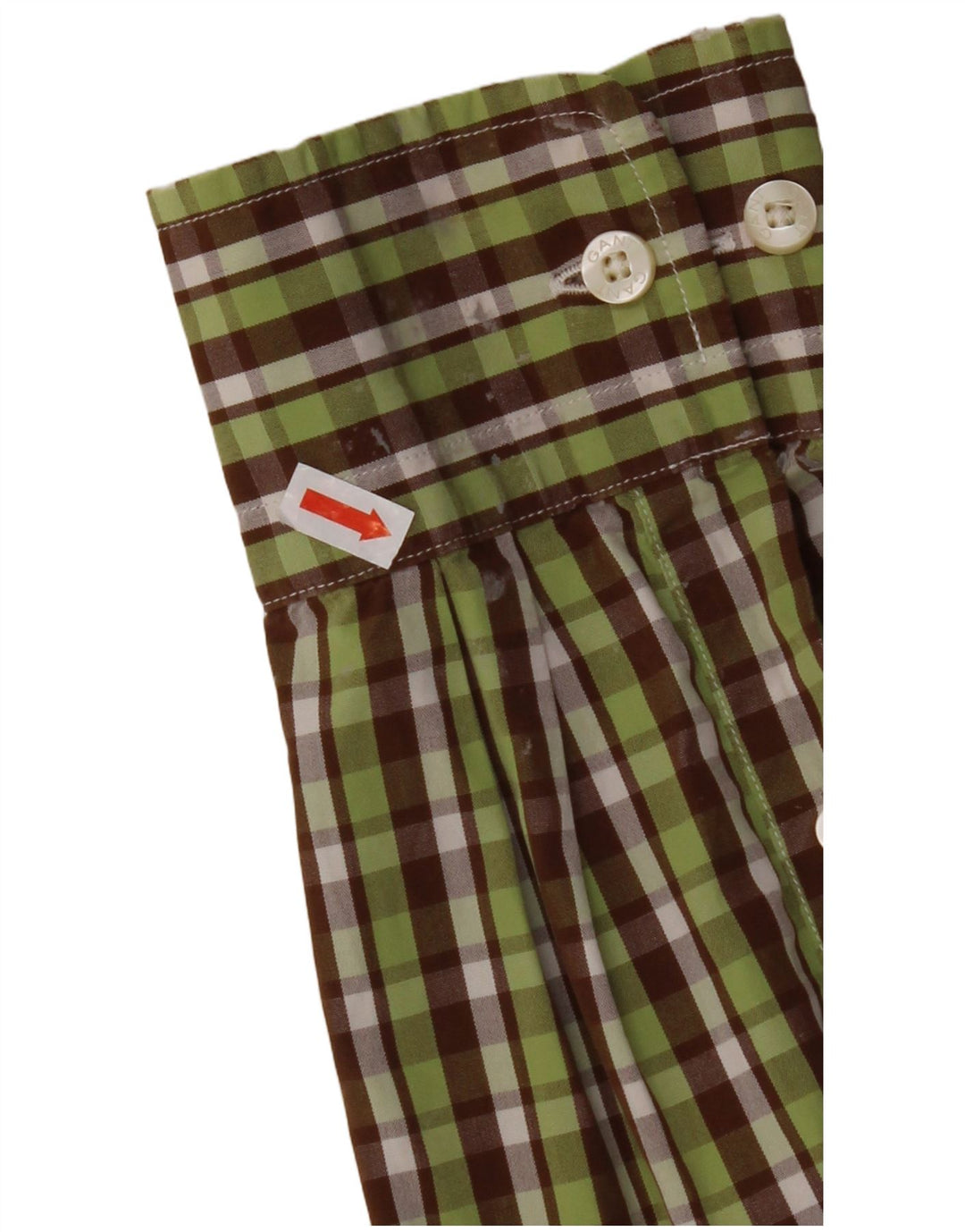 Ανδρικό φανελένιο πουκάμισο GANT με κανονική εφαρμογή, μεσαίο πράσινο βαμβακερό