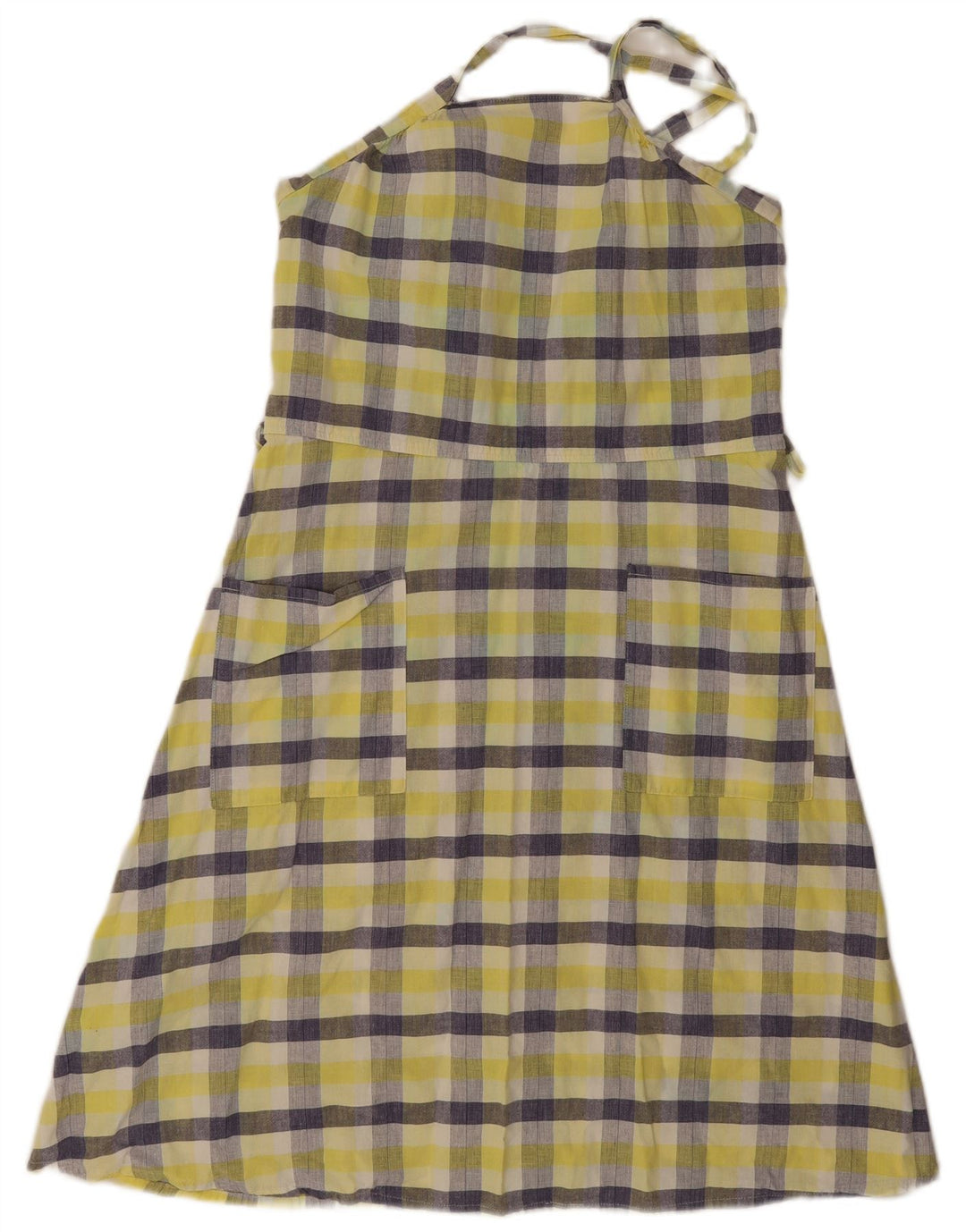 Frette Γυναικεία Ποδιά Φόρεμα IT 45 Medium Yellow Check