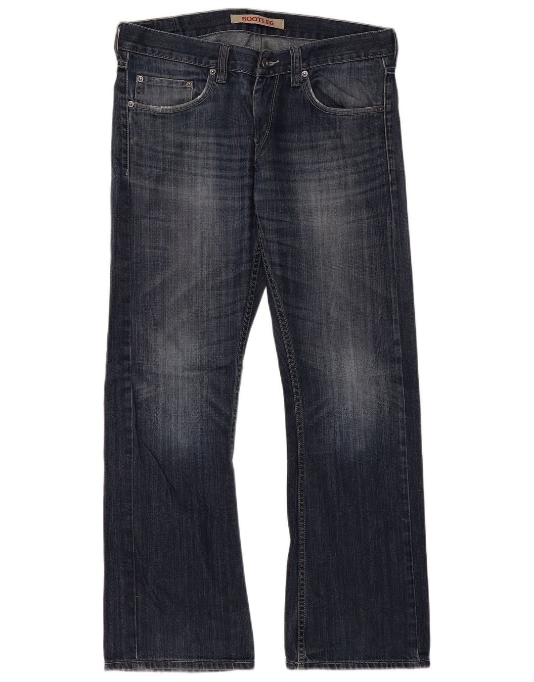Mustang Γυναικείο Bootcut Jeans W35 L32 Navy Blue Cotton