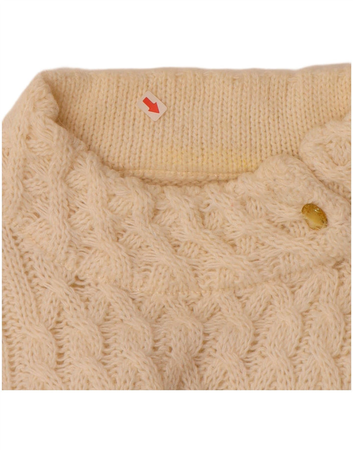 Γυναικείο πουλόβερ με λαιμό χελώνα VINTAGE UK 16 Large Off White