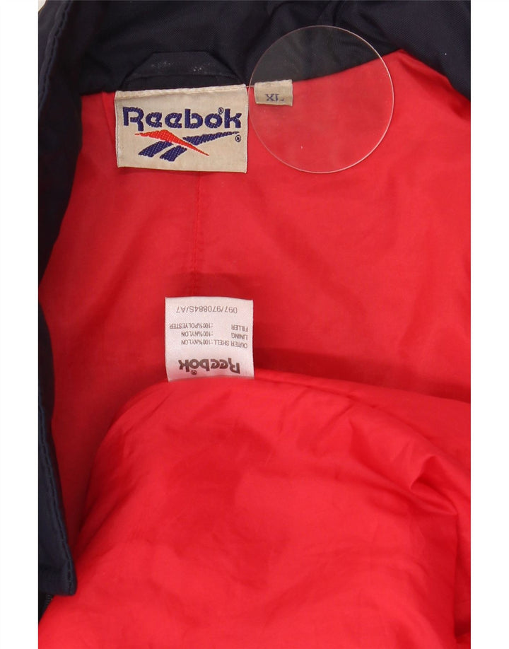 Ανδρικό μπουφάν Reebok Graphic Bomber UK 42 XL Navy Blue Nylon