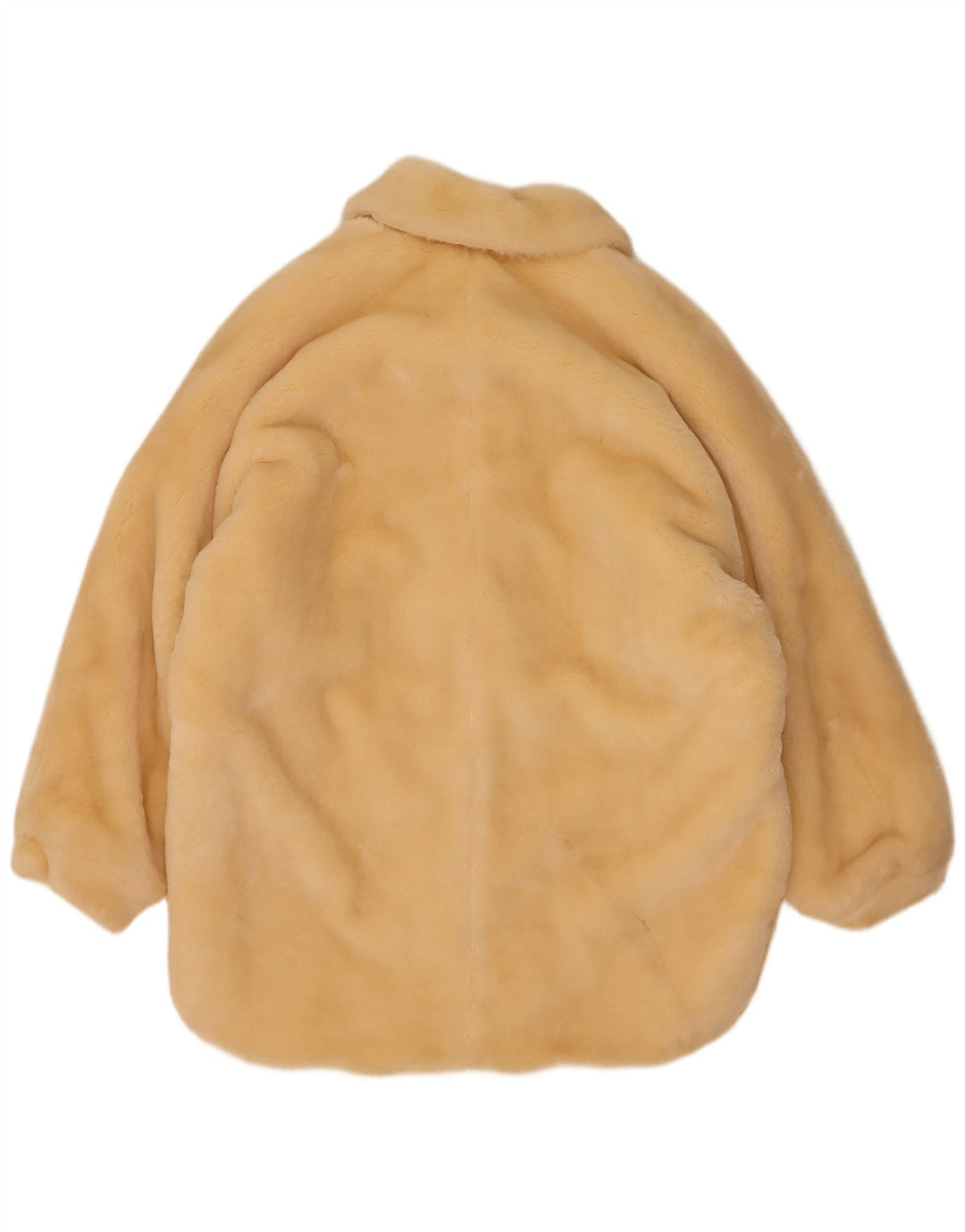 Vintage γυναικείο πανωφόρι από ψεύτικη γούνα EU 40 Medium Beige Modacryl