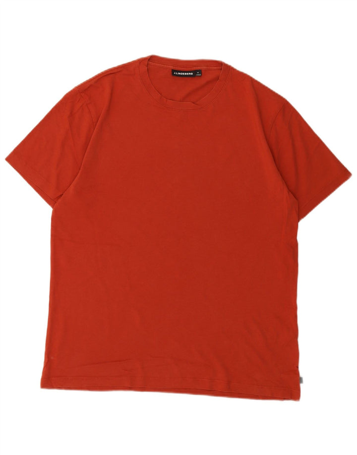 J.Lindeberg Ανδρικό T-Shirt Top Μεσαίο πορτοκαλί βαμβακερό