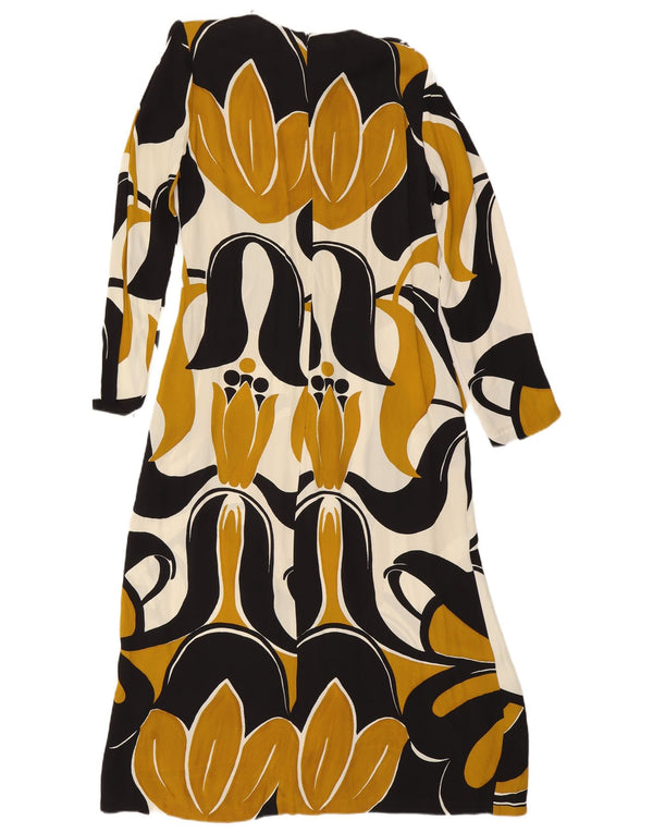 Zara Γυναικείο μακρυμάνικο Maxi Φόρεμα UK 14 Medium πολύχρωμο Floral