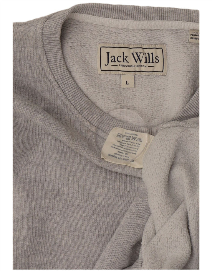 Ανδρικό φούτερ Jack Wills Jumper μεγάλο γκρι βαμβακερό