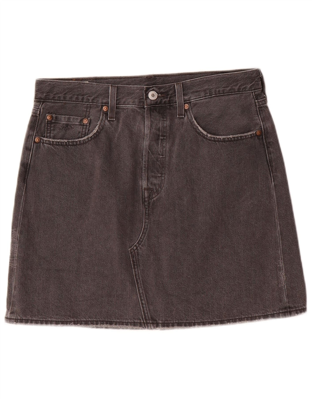 Γυναικεία Μίνι Τζιν Φούστα LEVI'S W30 Μεσαίο Καφέ Βαμβακερό