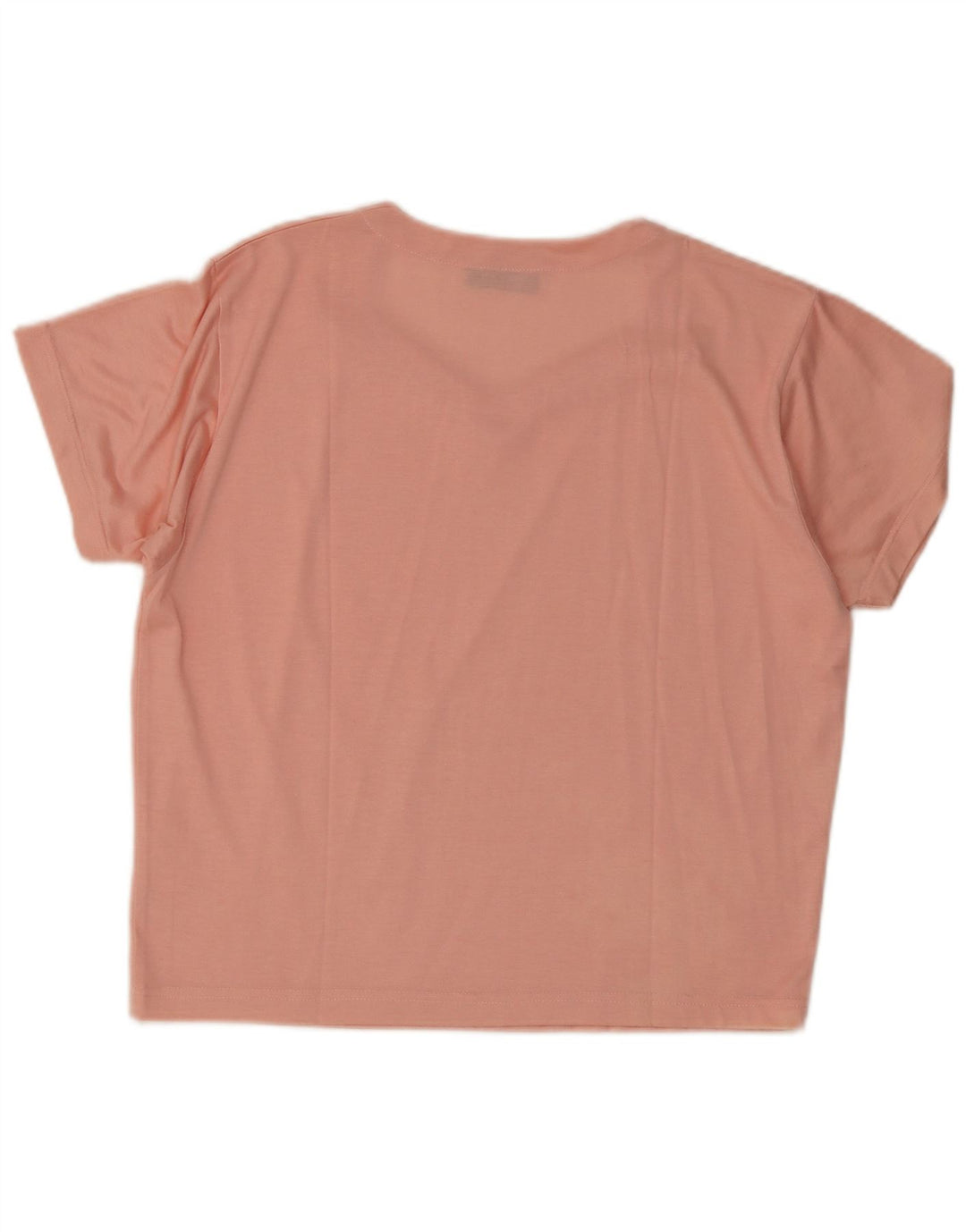 Vintage Γυναικείο T-Shirt Top UK 14 Medium Pink Viscose