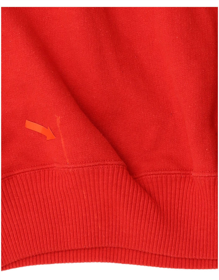 Γυναικείο φούτερ JOY με φερμουάρ Jumper UK 10 Small κόκκινο βαμβακερό