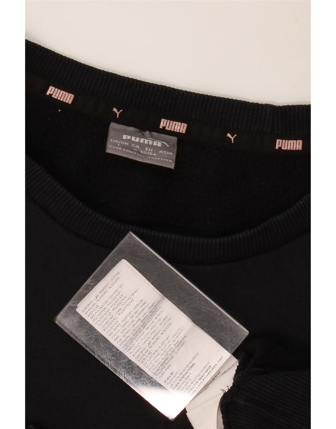 Ανδρικό γραφικό φούτερ Puma Jumper μεγάλο μαύρο βαμβακερό