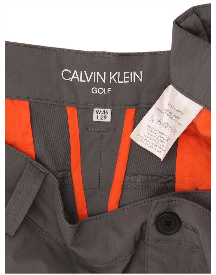 Calvin Klein Ανδρικό Golf ίσιο παντελόνι Chino W46 L29 Γκρι πολυεστέρας