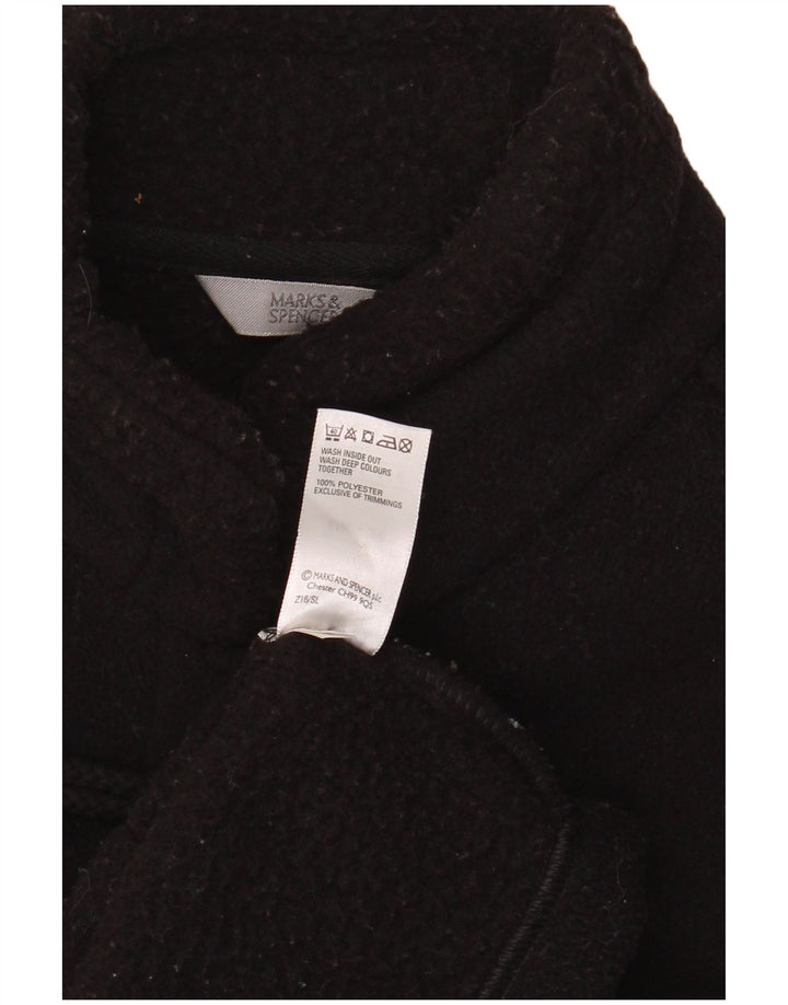 Marks & Spencer Γυναικείο παλτό Duffle UK 20 2XL μαύρο πολυεστέρα