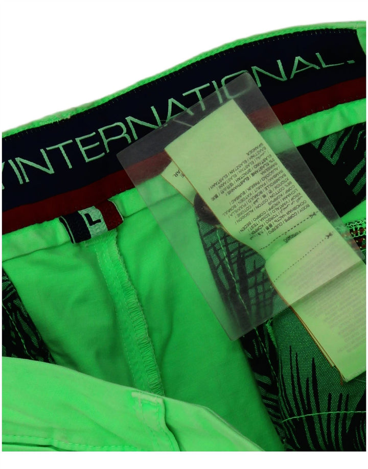 Ανδρικό σορτς Chino Superdry μεγάλο W36, βαμβακερό πράσινο