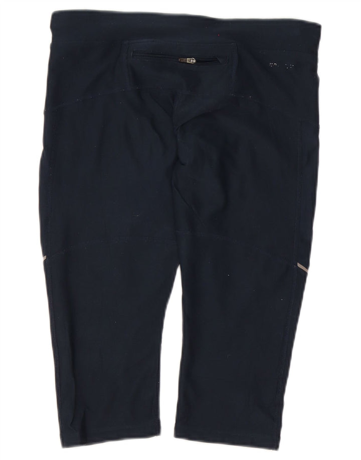 Γυναικεία κολάν Nike Dri Fit Capri UK 10 Small Navy Blue Polyester
