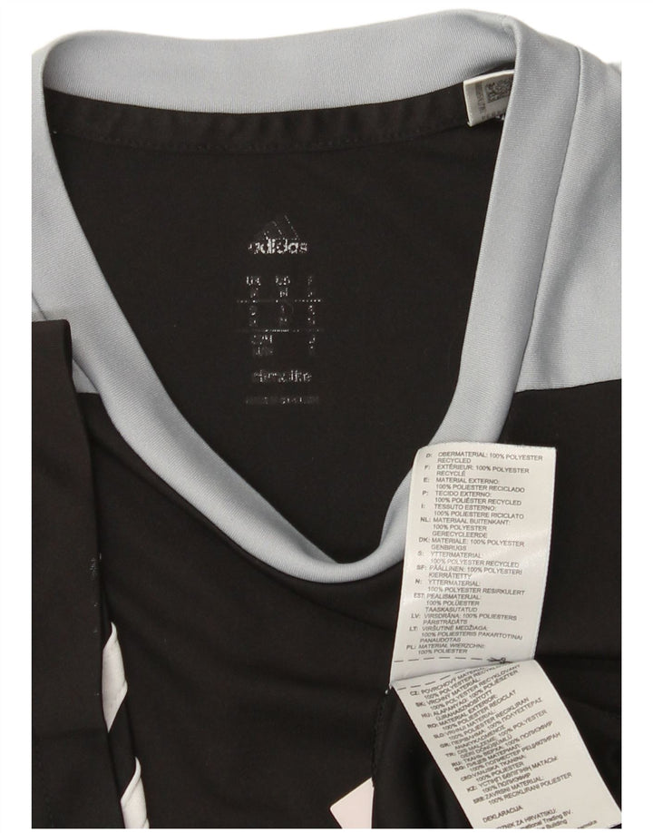 Ανδρικό T-Shirt Climalite Adidas Top Medium Black Colourblock Πολυεστέρας