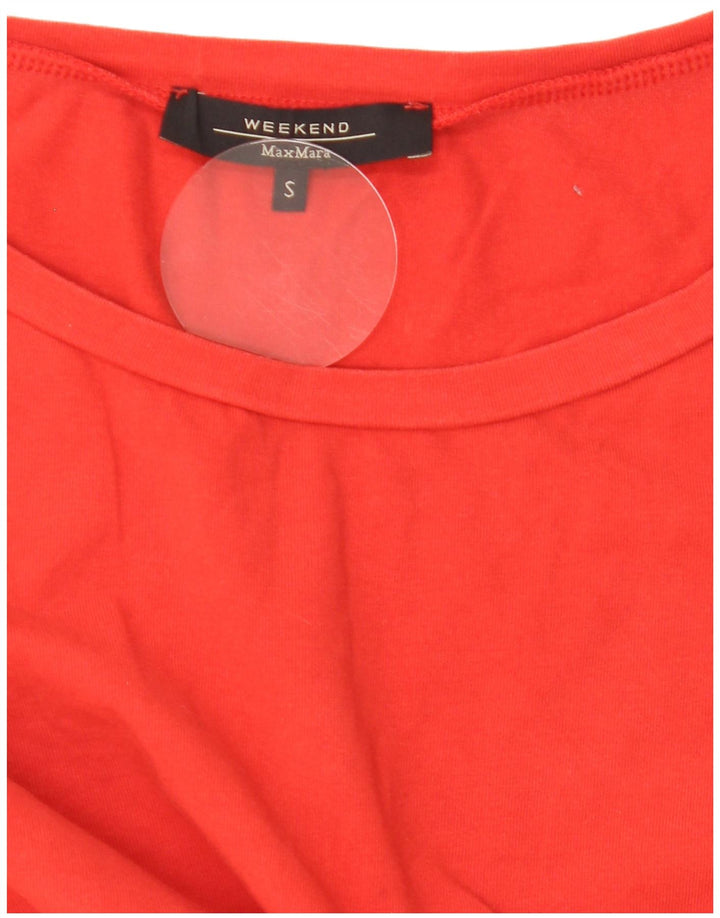 Max Mara Γυναικείο Σαββατοκύριακο μανίκι 3/4 UK 10 Small Red