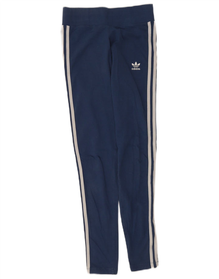 Adidas Γυναικείο κολάν UK 10 Small Navy Blue από βαμβάκι