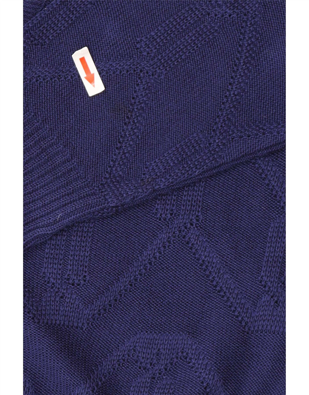 Vintage γυναικεία ζακέτα EU 38/40 Medium Blue Chevron Πολυακρυλικό