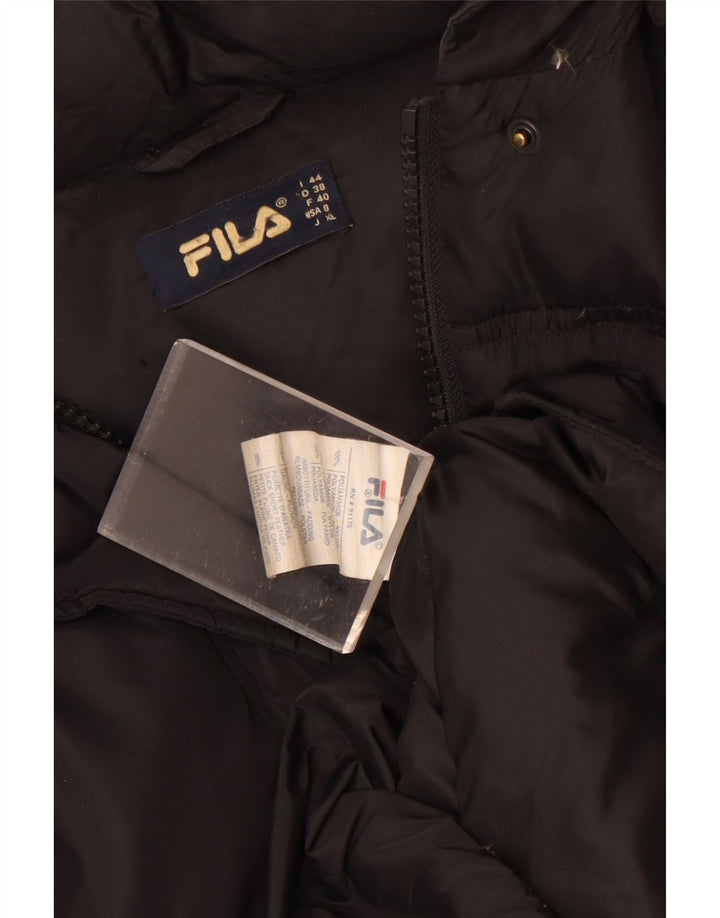 Fila Γυναικείο παλτό με κουκούλα IT 44 Medium Black Polyamide
