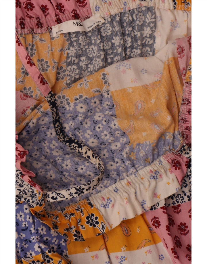 Marks & Spencer Girls Sundress 12-13 Years Πολύχρωμο Patchwork Βαμβακερό