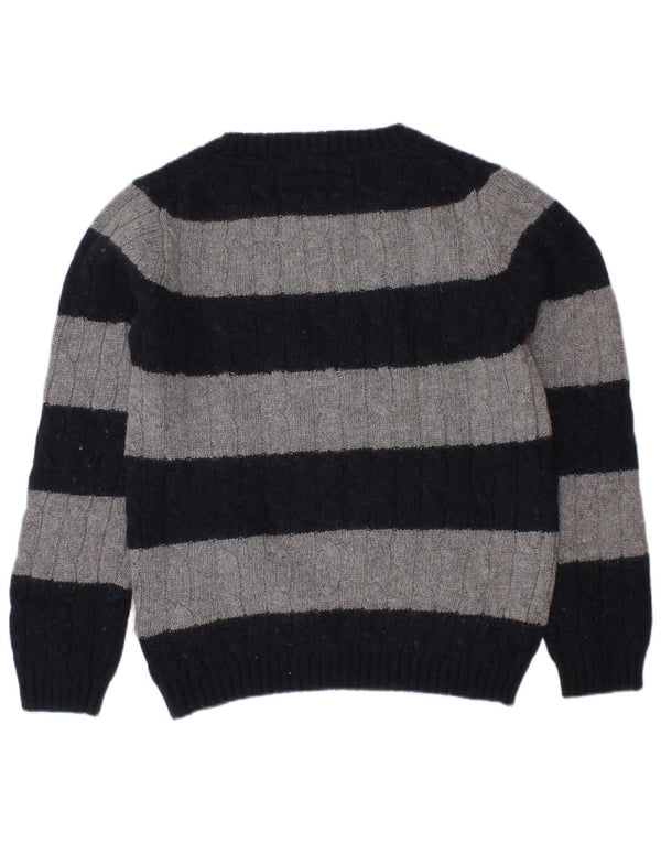 Massimo Dutti Boys Crew Neck Jumper πουλόβερ 5-6 ετών Navy Blue ριγέ