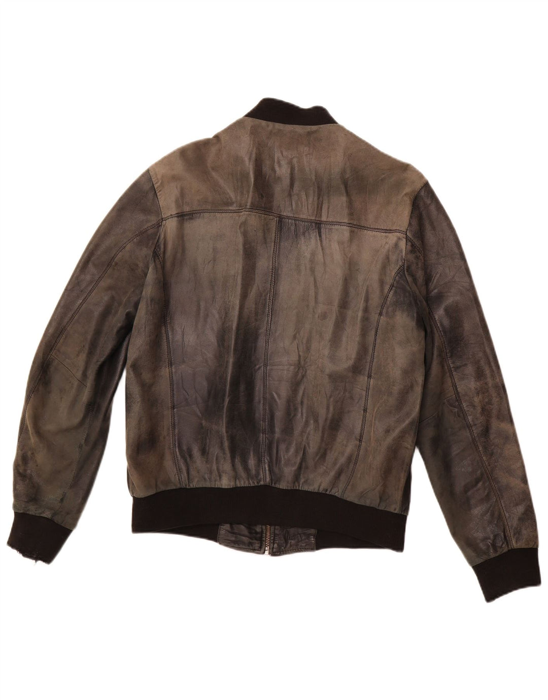 VINTAGE Ανδρικό Δερμάτινο Μπουφάν UK 38 Μεσαίο Μαύρο