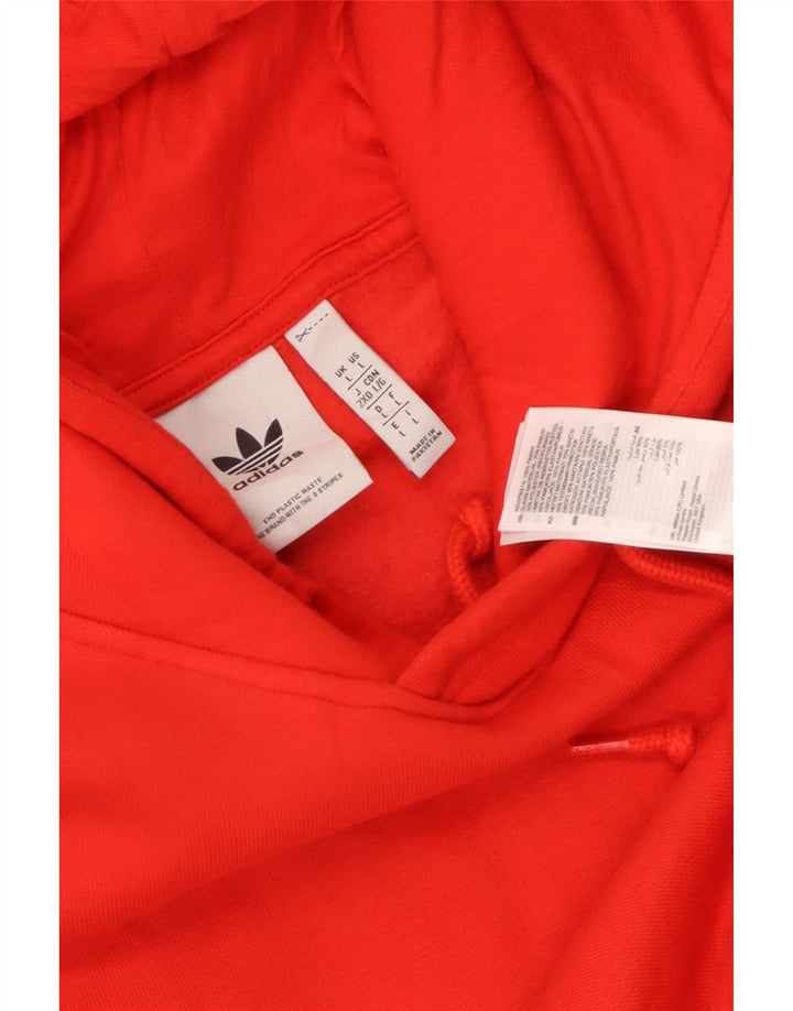 Ανδρικό κουκούλα Adidas, μεγάλο κόκκινο βαμβακερό