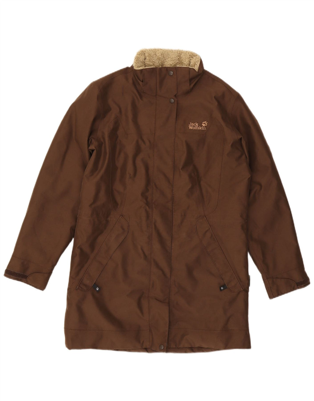 Jack Wolfskin Γυναικείο παλτό Sherpa Windbreaker UK 12/14 Μεσαίο καφέ