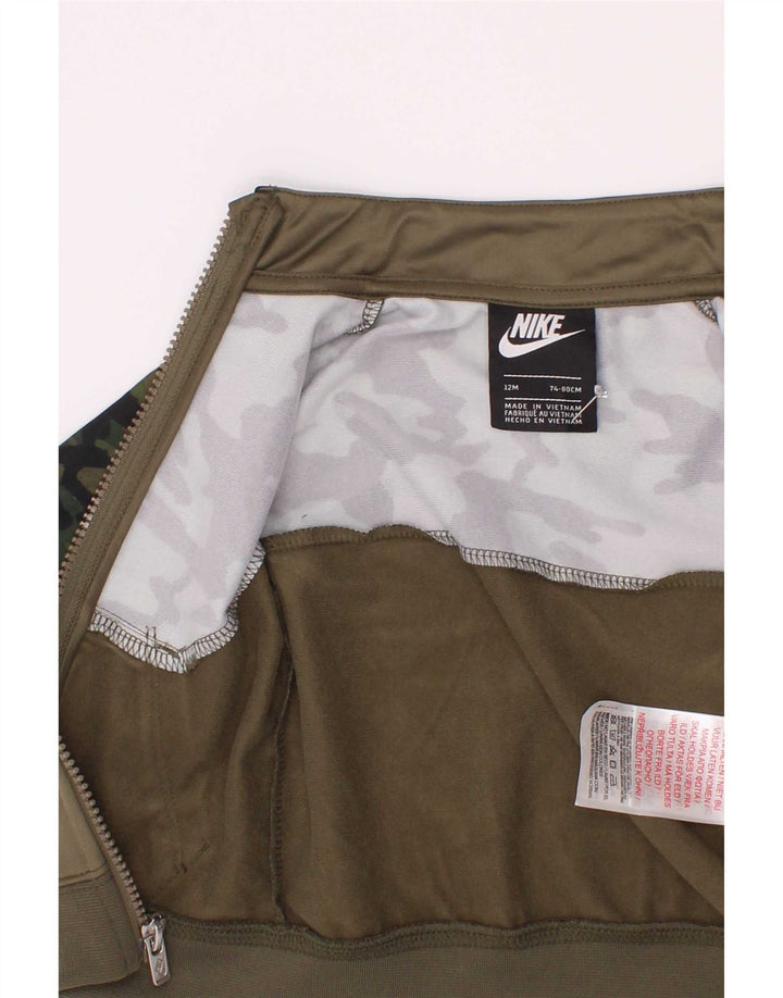 Μπουφάν Nike Baby Boys αθλητική φόρμα 9-12 μηνών από πολυεστέρας καμουφλάζ χακί