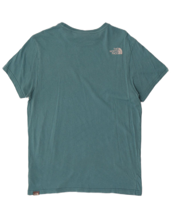 Ανδρικό T-Shirt North Face Top Small Blue Cotton