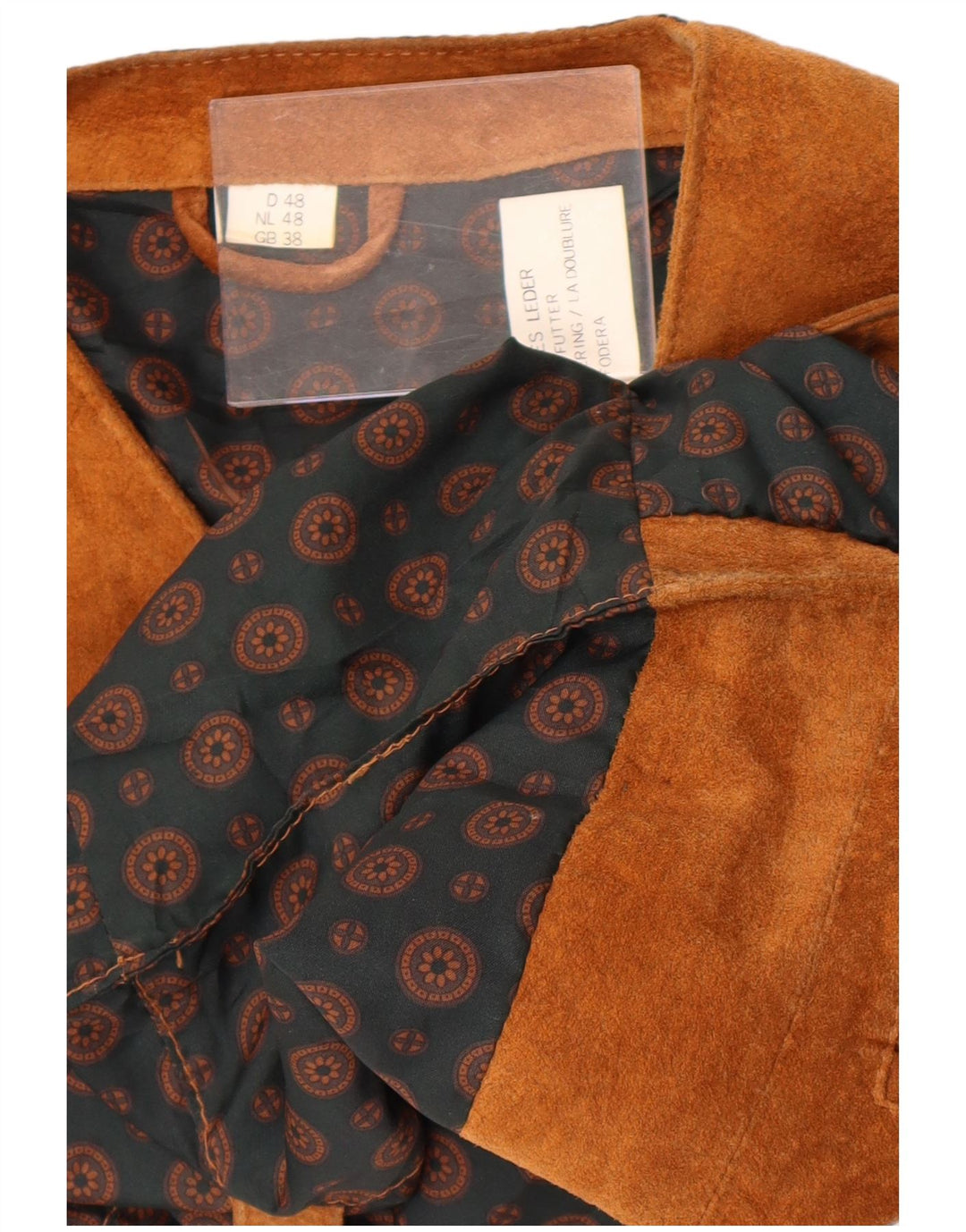 Vintage Ανδρικό Suede Γιλέκο UK 38 Δερμάτινο Μεσαίο Καφέ