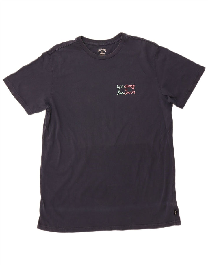 BILLABONG Ανδρικό γραφικό T-Shirt Top XL Navy Blue Cotton