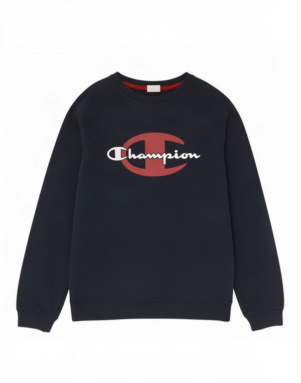 Champion Boys Sweatshirt Jumper 13-14 Years XL Navy Blue Colorblock Sports
