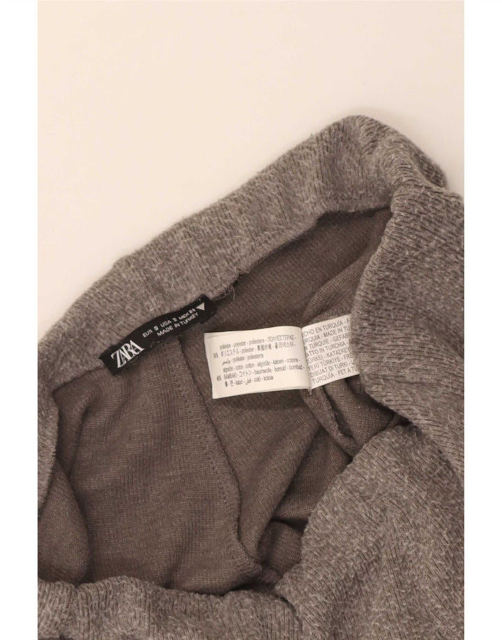 Zara Γυναικεία φόρμα παντελόνι UK 8 Small Grey Polyester