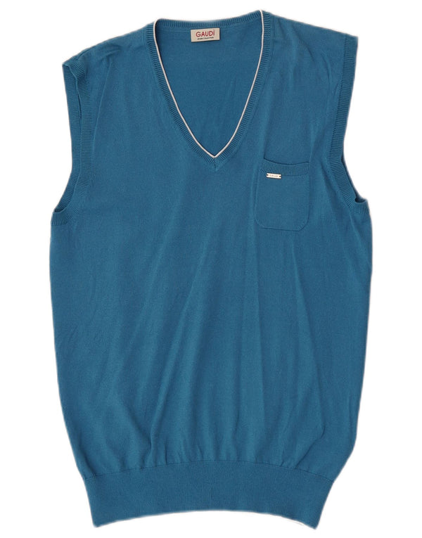 Ανδρικό γιλέκο Gaudi Tank Top Μεσαίο μπλε βισκόζη