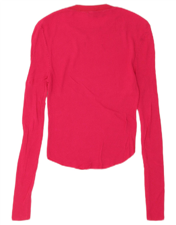 Zara Γυναικείο τοπ μακρυμάνικο UK 10 Small Pink