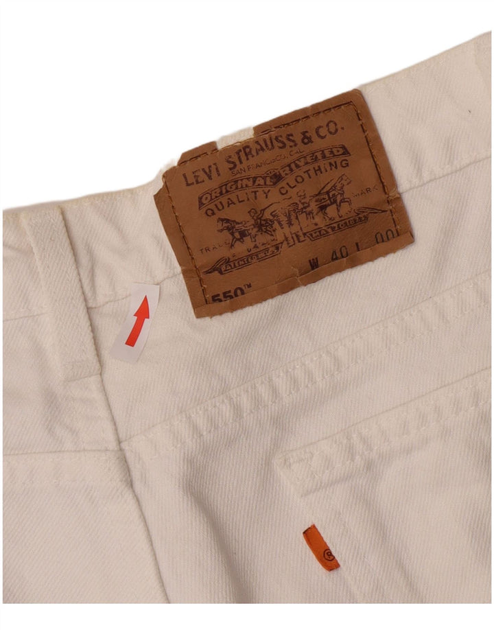 Ανδρικό τζιν σορτς Levi's 550 W40 XL Λευκό βαμβακερό