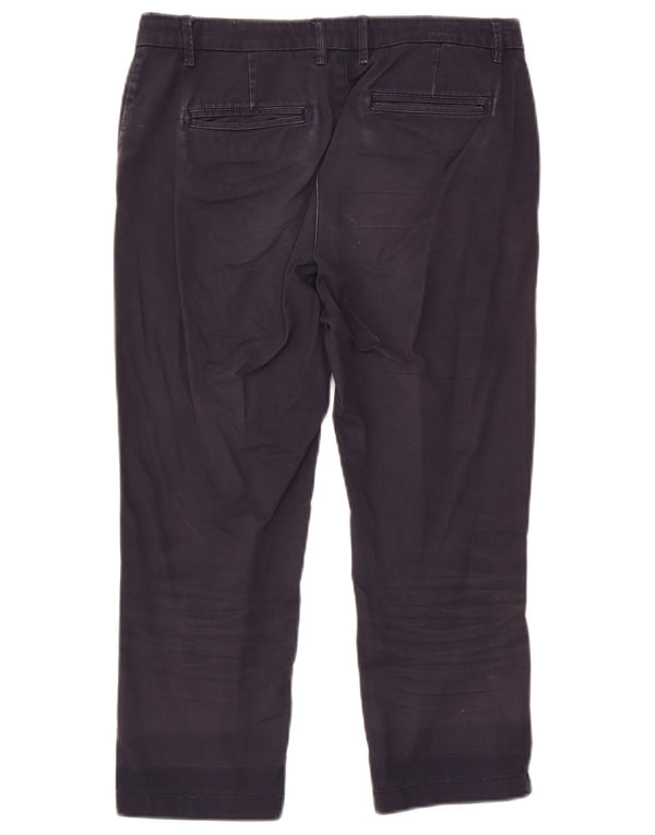 Fat Face Γυναικείο παντελόνι Capri UK 10 Small W28 L22 Navy Blue Cotton