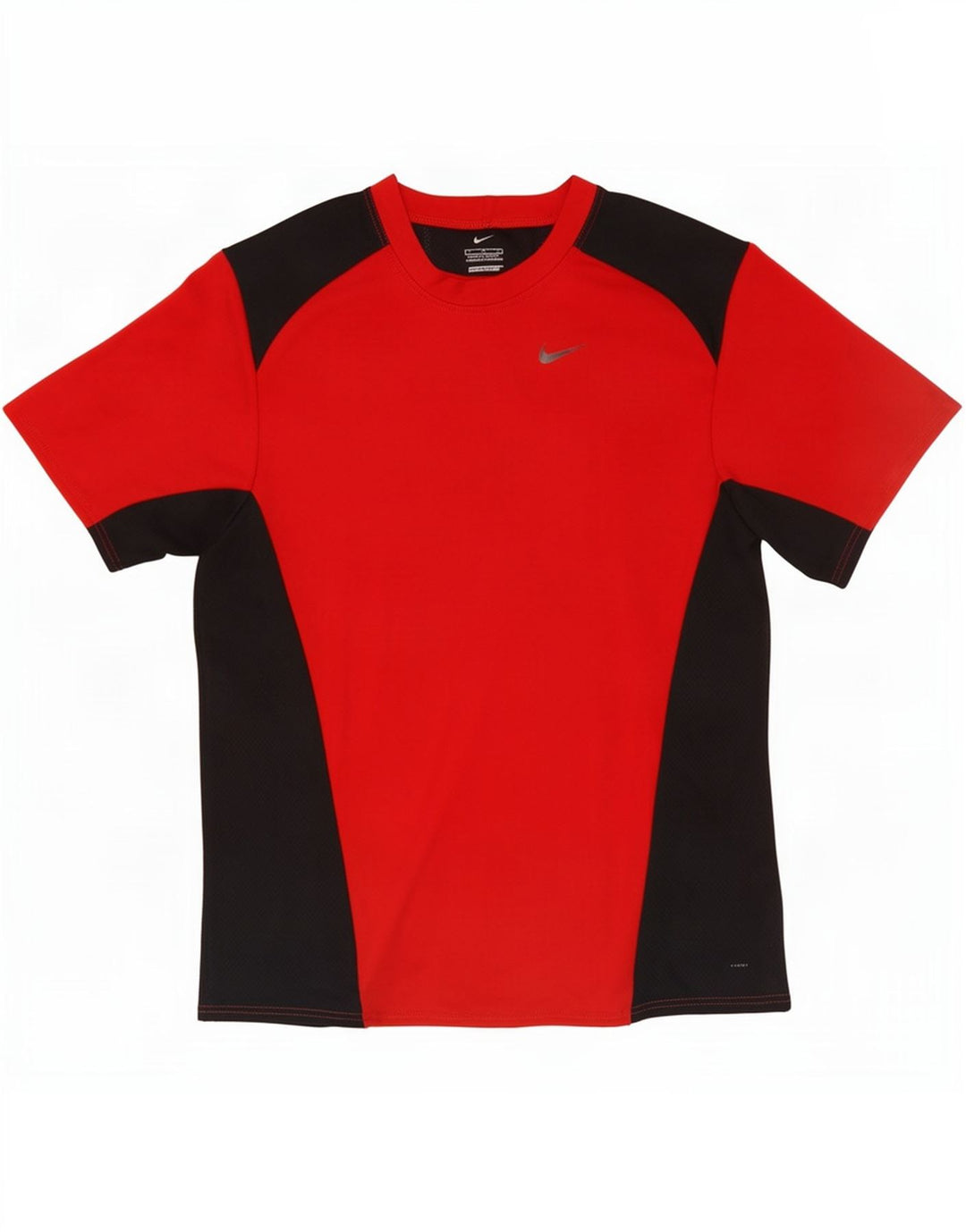 Ανδρικό μπλουζάκι Nike Dri Fit Top Large Red Colorblock Πολυεστέρας